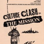 A playbill from The Attic in Detroit, Michigan. "The Mission" was Culture Clashes first theatrical play as a group.